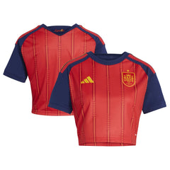 Adidas Spain National Team Women's FIFA x World Cup 2026 Home Cropped Replica Jerseys - Red