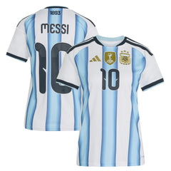 Adidas Lionel Messi Argentina National Team Women's FIFA x World Cup 2026 Home Replica Jerseys - White
