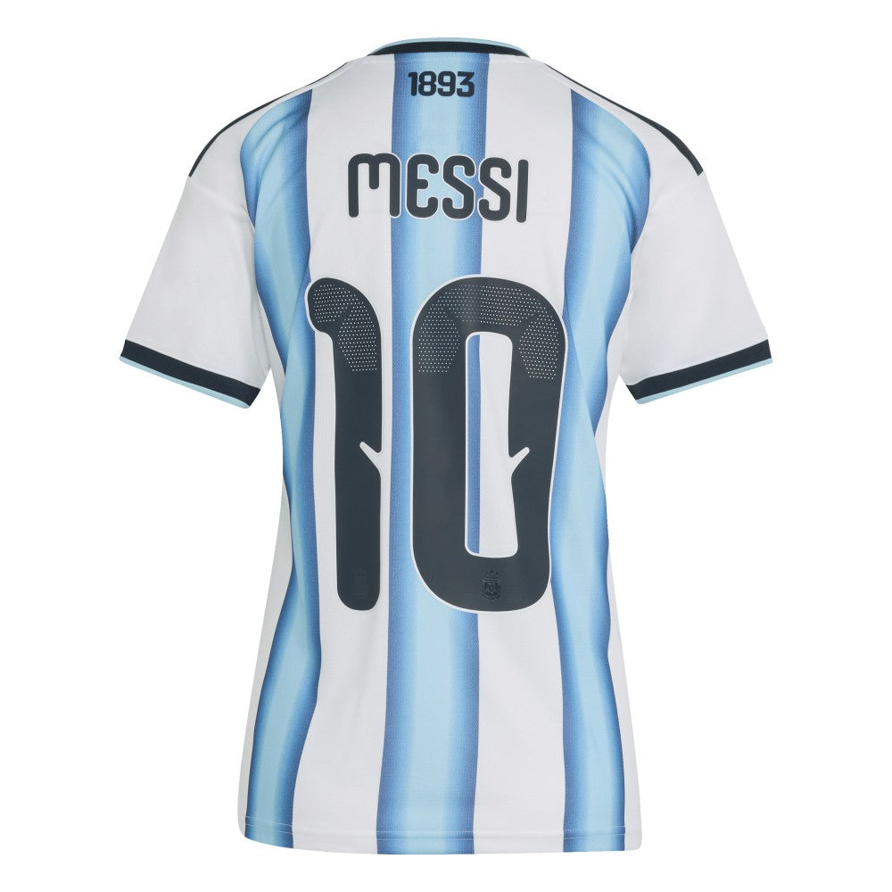 Adidas Lionel Messi Argentina National Team Women's FIFA x World Cup 2026 Home Replica Jerseys - White