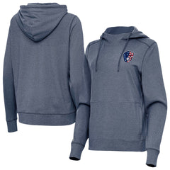 Milwaukee Brewers Antigua Women's Justice Stars and Stripes Team Logo Pullover Hoodie Near Me