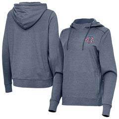 Minnesota Twins Antigua Women's Justice Stars and Stripes Team Logo Pullover Hoodie Online