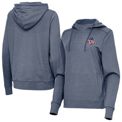 Boston Red Sox Antigua Women's Justice Stars and Stripes Team Logo Pullover Hoodie On Sale