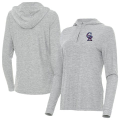 Colorado Rockies Antigua Women's Daybreak Quarter-Zip Hoodie for sale
