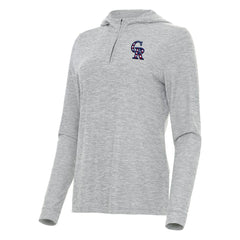 Colorado Rockies Antigua Women's Daybreak Quarter-Zip Hoodie for sale