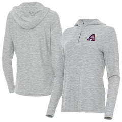Arizona Diamondbacks Antigua Women's Daybreak Quarter-Zip Hoodie Lifestyle