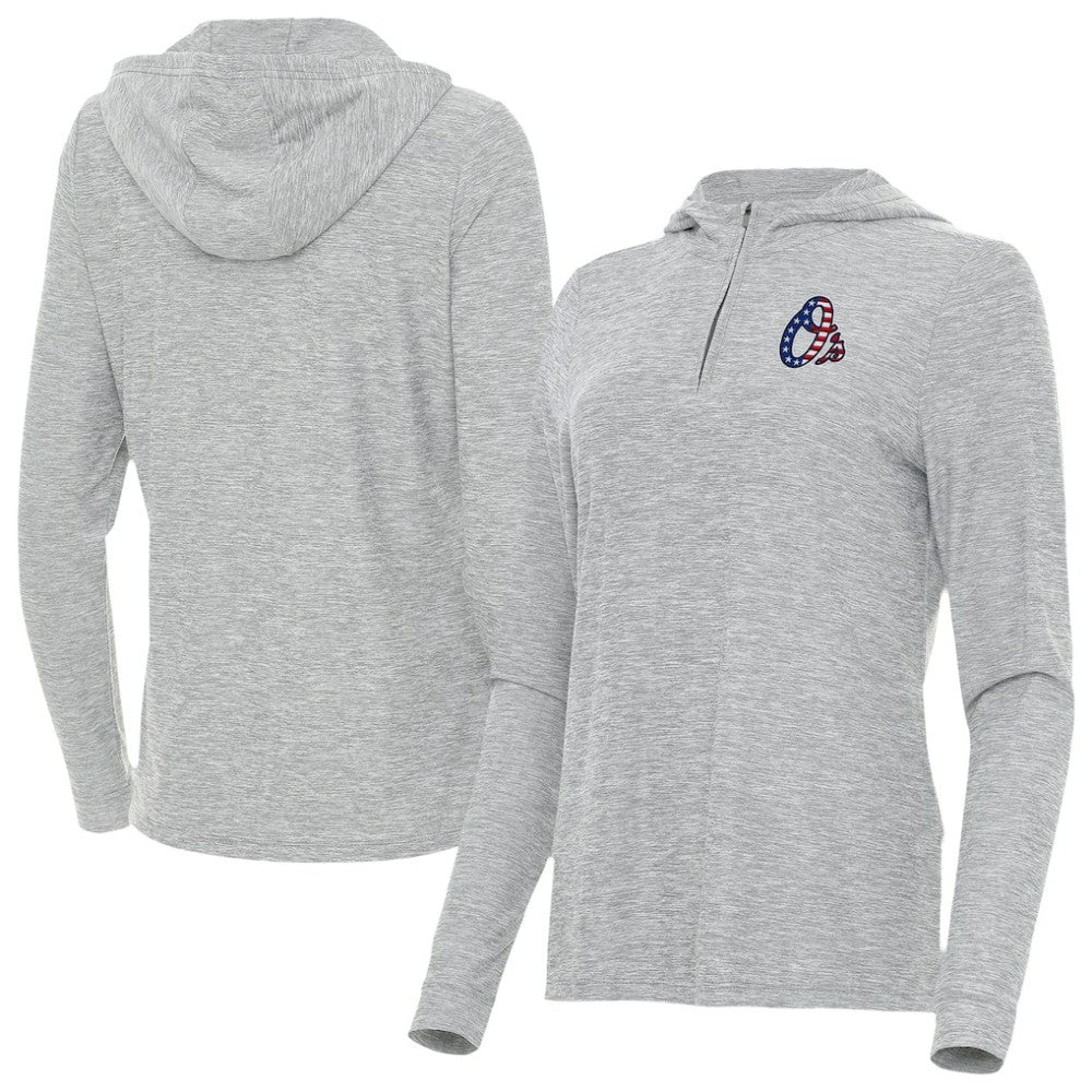 Baltimore Orioles Antigua Women's Daybreak Quarter-Zip Hoodie Online