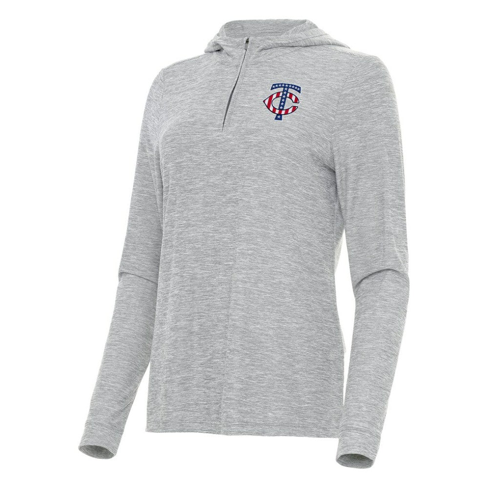 Minnesota Twins Antigua Women's Daybreak Quarter-Zip Hoodie Sale