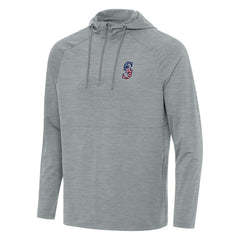 Seattle Mariners Antigua Spikes Stars and Stripes Team Logo Quarter-Zip Pullover Hoodie Sale