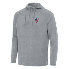 New York Mets Antigua Spikes Stars and Stripes Team Logo Quarter-Zip Pullover Hoodie On Sale