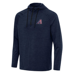 Arizona Diamondbacks Antigua Spikes Stars and Stripes Team Logo Quarter-Zip Pullover Hoodie On Sale