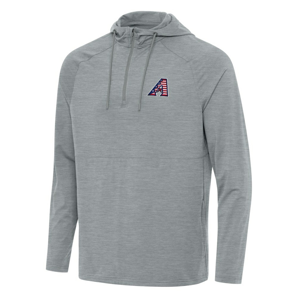 Arizona Diamondbacks Antigua Spikes Stars and Stripes Team Logo Quarter-Zip Pullover Hoodie Near Me