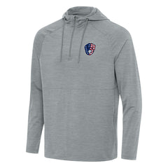 Milwaukee Brewers Antigua Spikes Stars and Stripes Team Logo Quarter-Zip Pullover Hoodie for sale