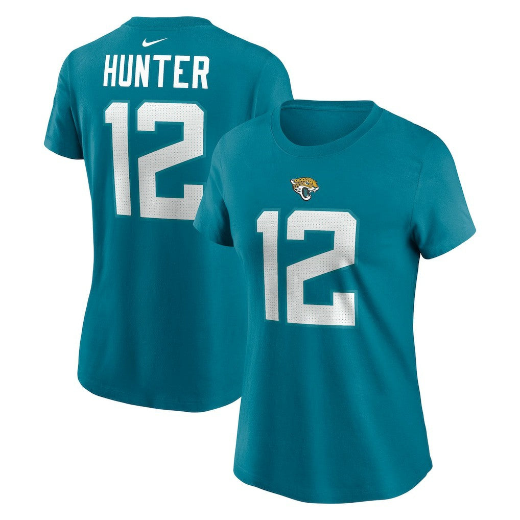 Travis Hunter Jacksonville Jaguars Women's Name & Number T-Shirt Teal - Nike