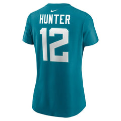 Travis Hunter Jacksonville Jaguars Women's Name & Number T-Shirt Teal - Nike