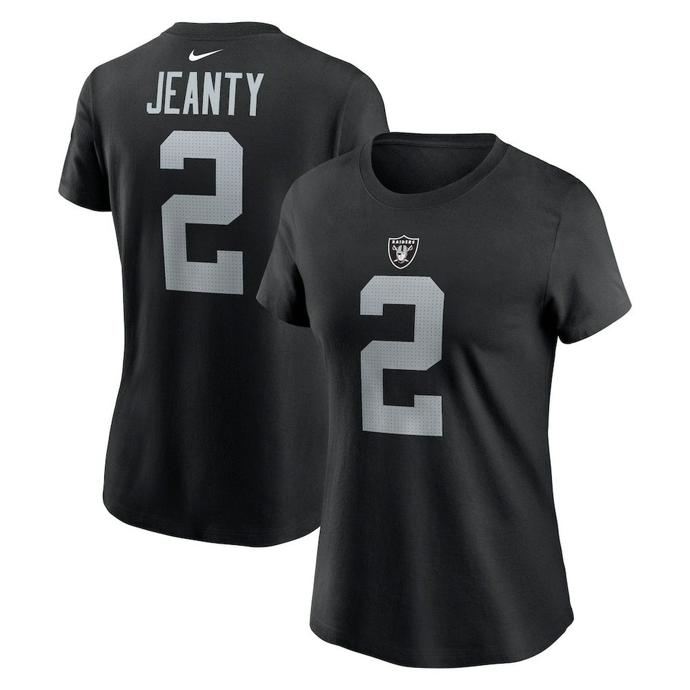 Ashton Jeanty Las Vegas Raiders Women's Name & Number T-Shirt Black - Nike