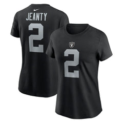 Ashton Jeanty Las Vegas Raiders Women's Name & Number T-Shirt Black - Nike