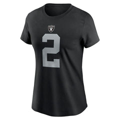 Ashton Jeanty Las Vegas Raiders Women's Name & Number T-Shirt Black - Nike