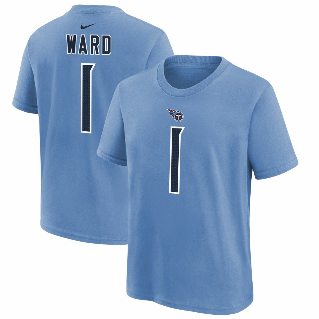 Cam Ward Tennessee Titans Youth 2025 NFL Draft First Round Pick Name & Number T-Shirt Navy - Nike