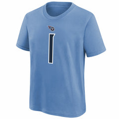 Cam Ward Tennessee Titans Youth 2025 NFL Draft First Round Pick Name & Number T-Shirt Navy - Nike