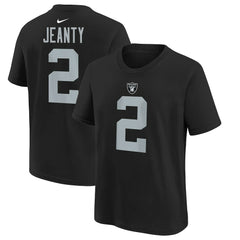 Ashton Jeanty Las Vegas Raiders Youth 2025 NFL Draft First Round Pick Name & Number T-Shirt Black - Nike