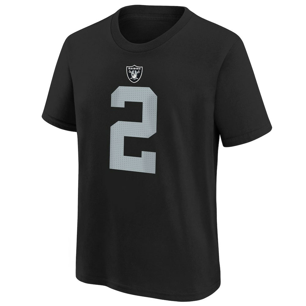 Ashton Jeanty Las Vegas Raiders Youth 2025 NFL Draft First Round Pick Name & Number T-Shirt Black - Nike