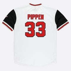 Mitchell & Ness - Scottie Pippen Chicago Bulls Player Mesh V-Neck Shirt - White