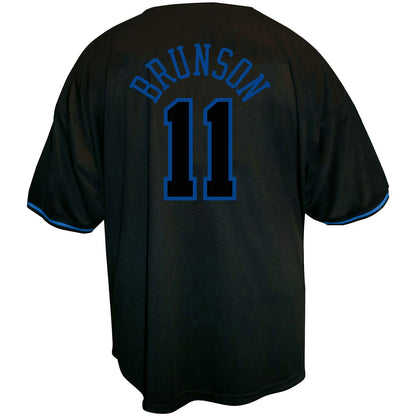 Jalen Brunson New York Knicks Big & Tall Name & Number Fashion Jersey - Black | NBA Jerseys