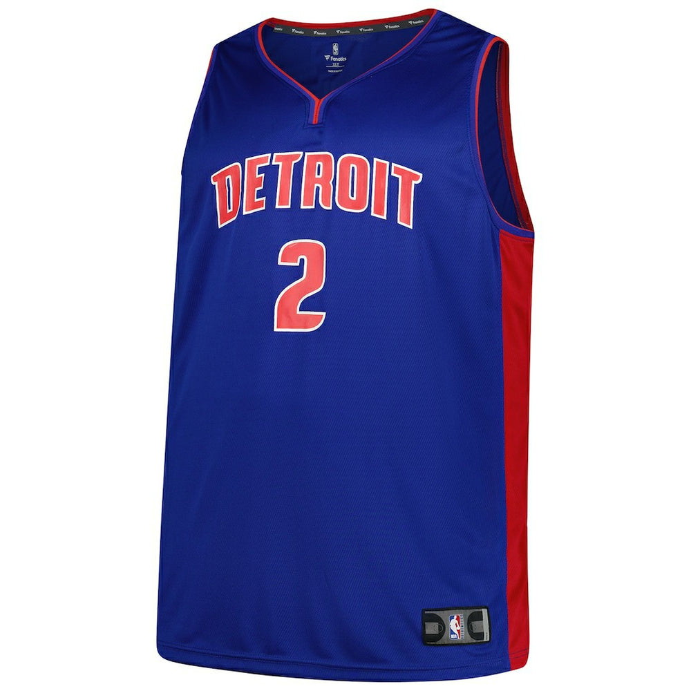 Fanatics - Cade Cunningham Detroit Pistons Big & Tall Fast Break Player Jersey - Blue - Icon Edition
