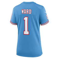 Cam Ward Tennessee Titans Women's 2025 NFL Draft 2nd Alternate Game Jersey Light Blue - Nike
