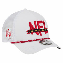 San Francisco 49ers New Era NFL 9FORTY A-Frame M-Crown Adjustable Trucker Hat White - NFL