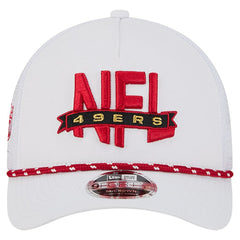 San Francisco 49ers New Era NFL 9FORTY A-Frame M-Crown Adjustable Trucker Hat White - NFL
