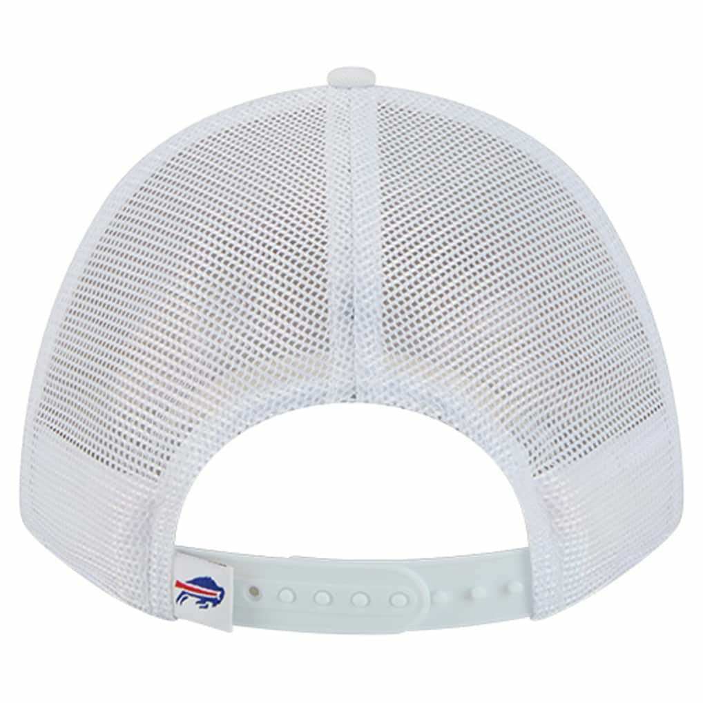Buffalo Bills New Era NFL 9FORTY A-Frame M-Crown Adjustable Trucker Hat White - NFL