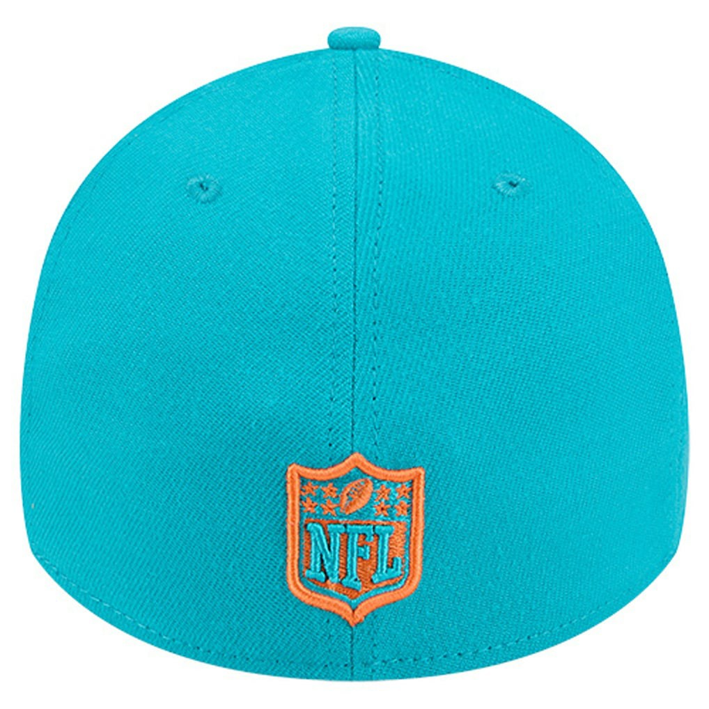 Miami Dolphins New Era Stripes 39THIRTY Flex Hat Aqua - NFL