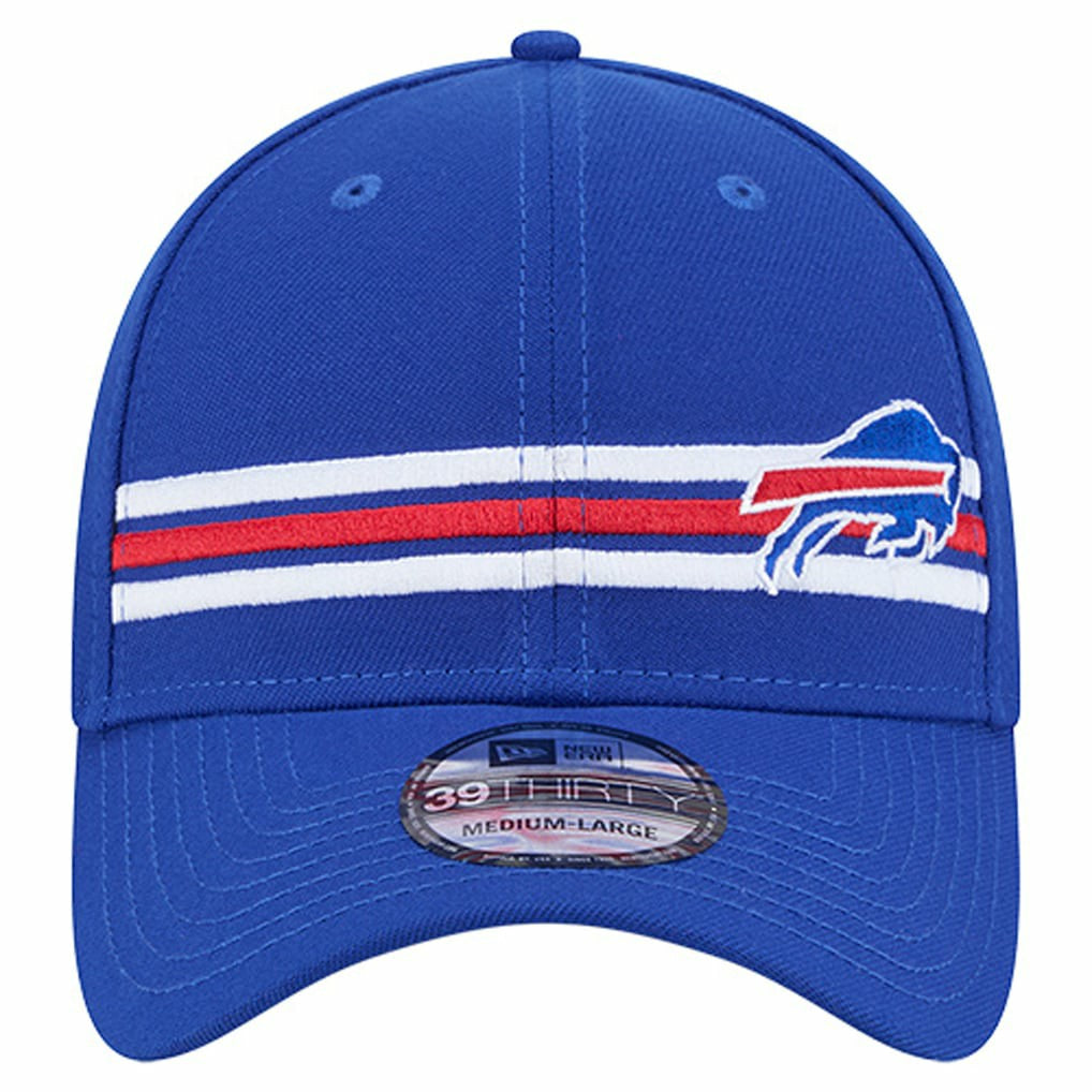 Buffalo Bills New Era Stripes 39THIRTY Flex Hat Royal - NFL