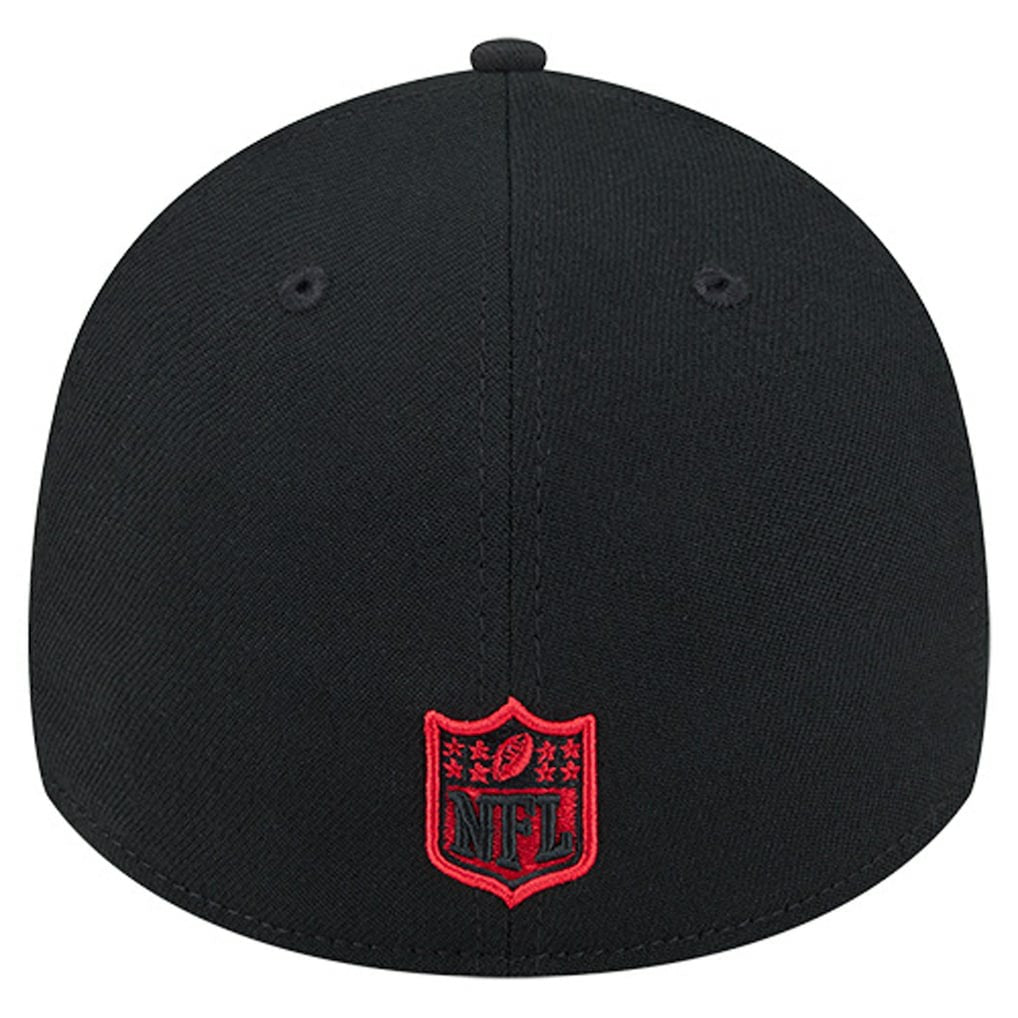 Kansas City Chiefs New Era Stripes 39THIRTY Flex Hat Black - NFL