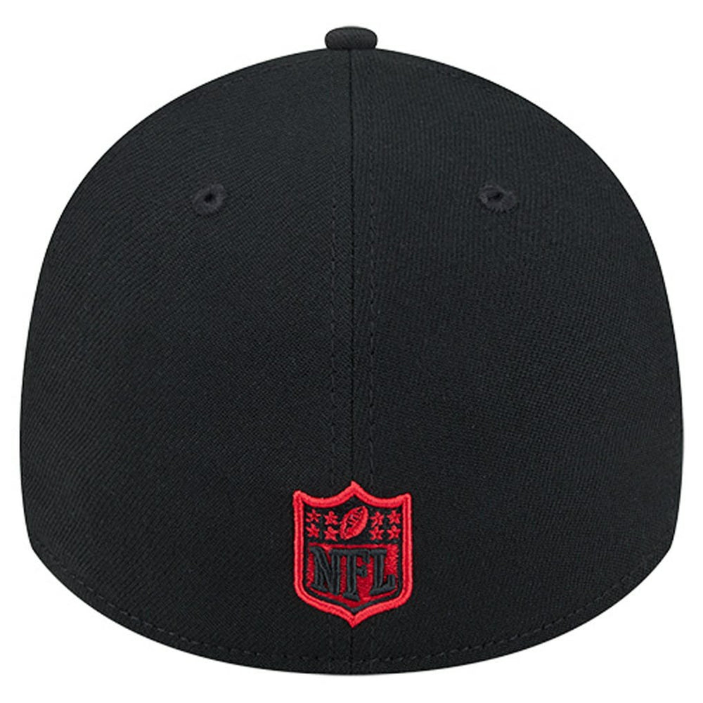 Kansas City Chiefs New Era Stripes 39THIRTY Flex Hat Black - NFL