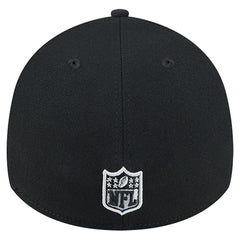 Las Vegas Raiders New Era Stripes 39THIRTY Flex Hat Black - NFL