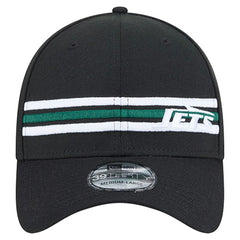 New York Jets New Era Stripes 39THIRTY Flex Hat Black - NFL