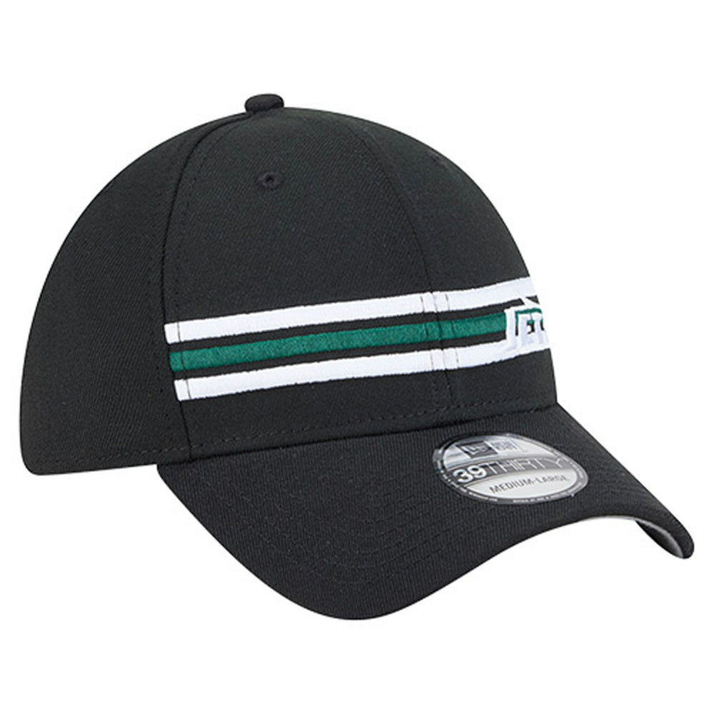 New York Jets New Era Stripes 39THIRTY Flex Hat Black - NFL