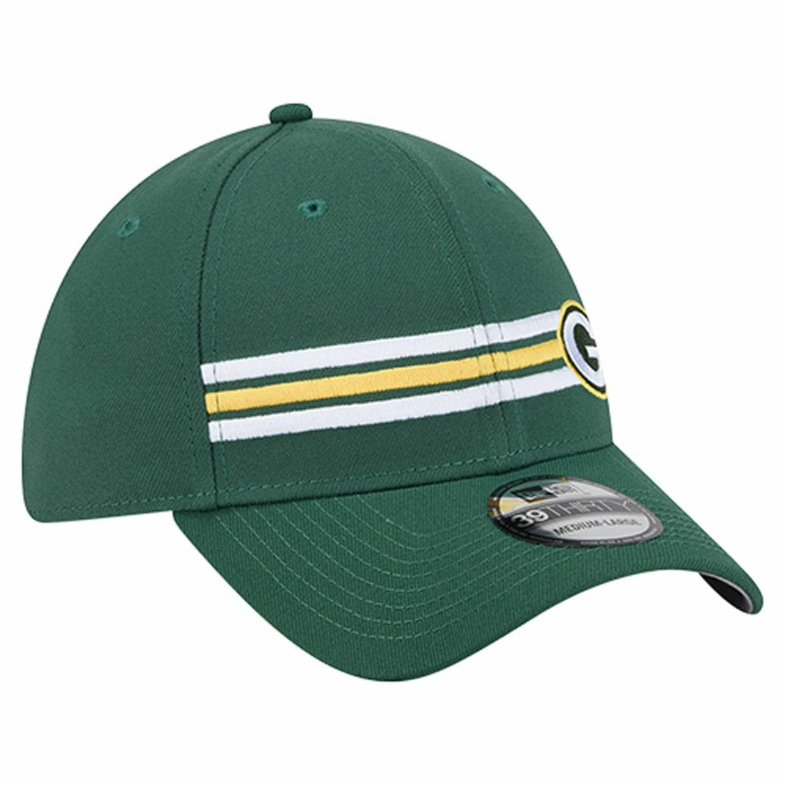 Green Bay Packers New Era Stripes 39THIRTY Flex Hat Green - NFL