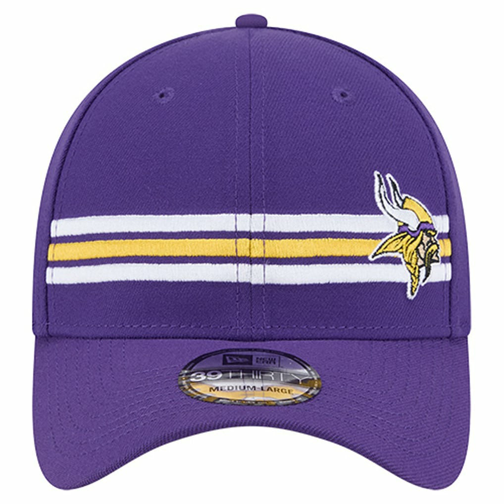 Minnesota Vikings New Era Stripes 39THIRTY Flex Hat Purple - NFL