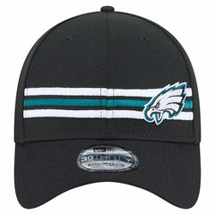 Philadelphia Eagles New Era Stripes 39THIRTY Flex Hat Black - NFL