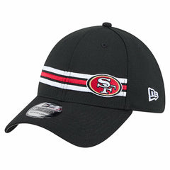 San Francisco 49ers New Era Stripes 39THIRTY Flex Hat Black - NFL