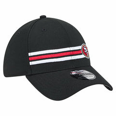 San Francisco 49ers New Era Stripes 39THIRTY Flex Hat Black - NFL