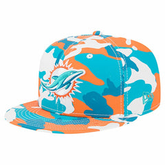 Miami Dolphins New Era 59FIFTY Fitted Hat Orange/Aqua - NFL