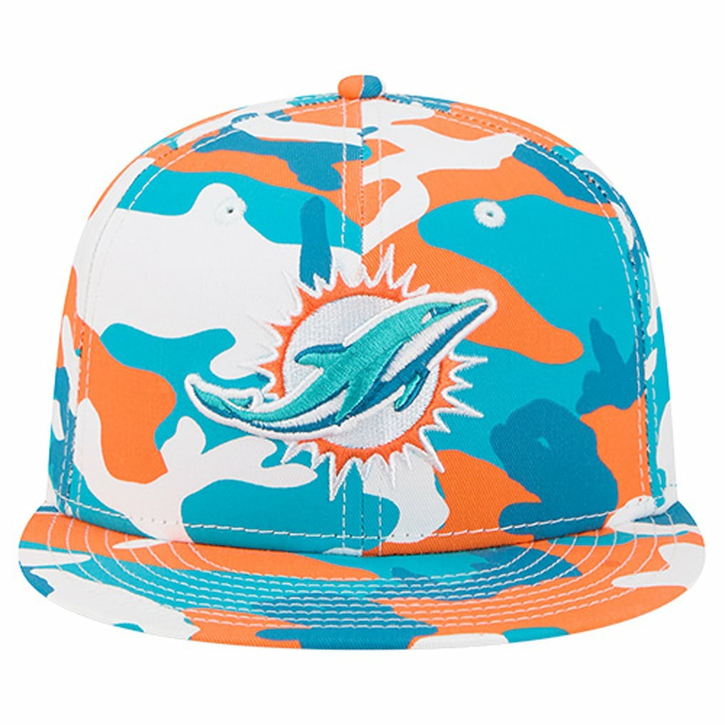 Miami Dolphins New Era 59FIFTY Fitted Hat Orange/Aqua - NFL