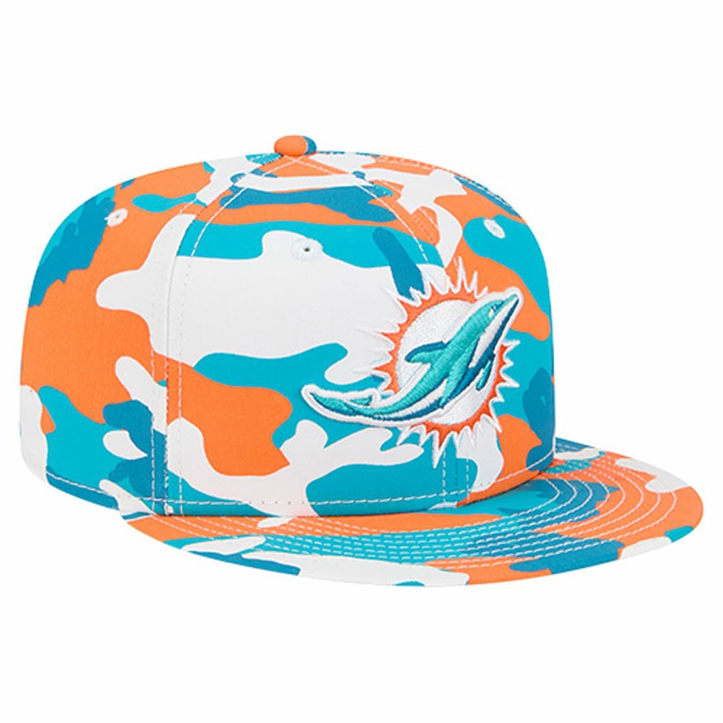 Miami Dolphins New Era 59FIFTY Fitted Hat Orange/Aqua - NFL