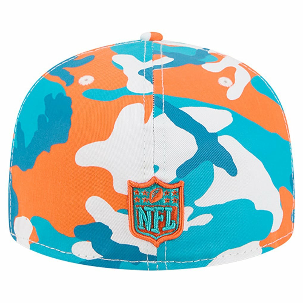 Miami Dolphins New Era 59FIFTY Fitted Hat Orange/Aqua - NFL