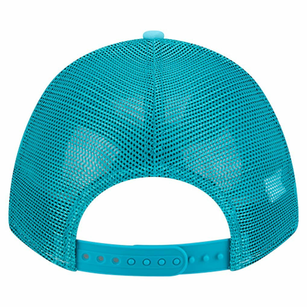 Miami Dolphins New Era Gas Station 9FORTY A-Frame M-Crown Adjustable Trucker Hat Aqua - NFL