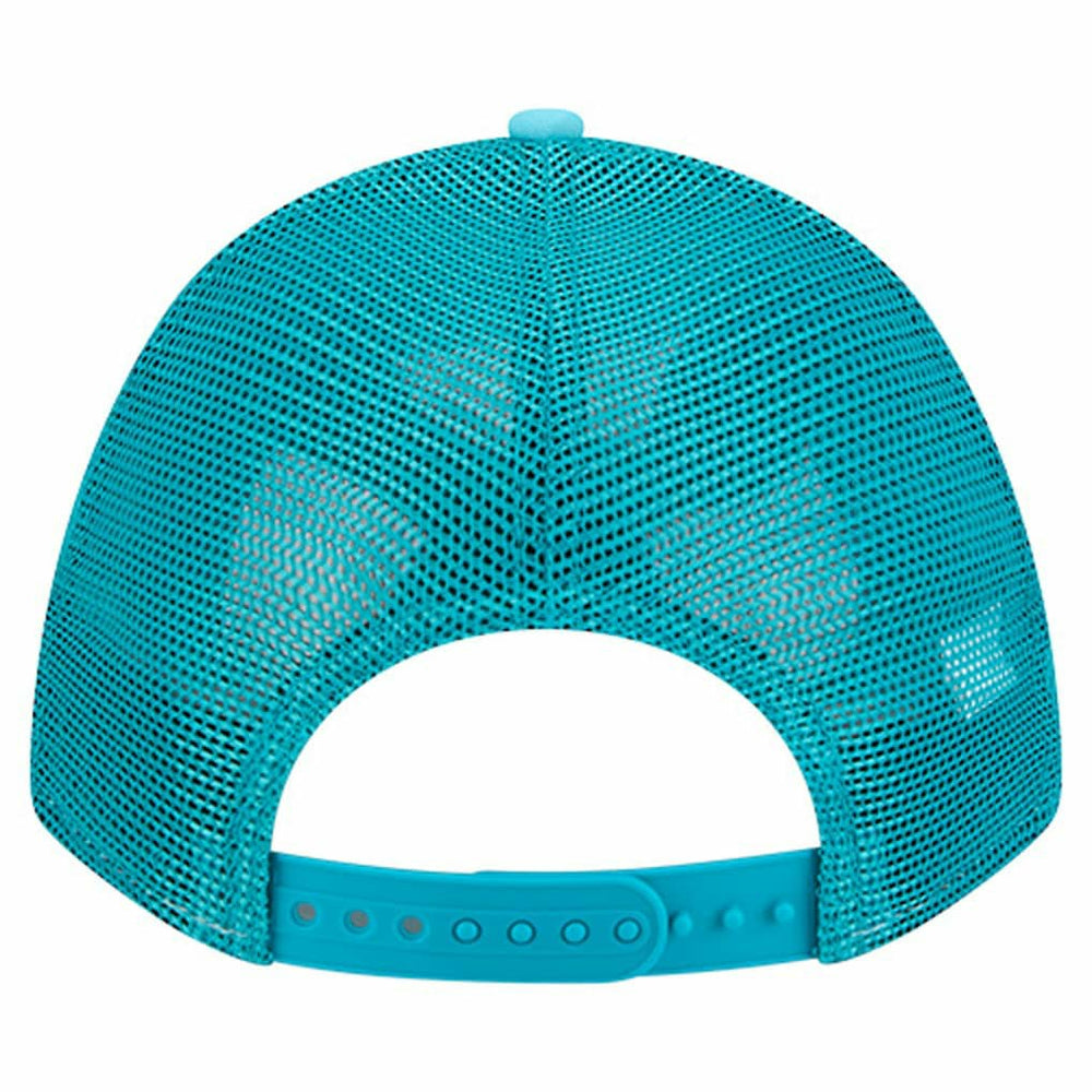 Miami Dolphins New Era Gas Station 9FORTY A-Frame M-Crown Adjustable Trucker Hat Aqua - NFL